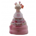Nappy Cake Giraffe Pink